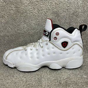 team jordans black and white